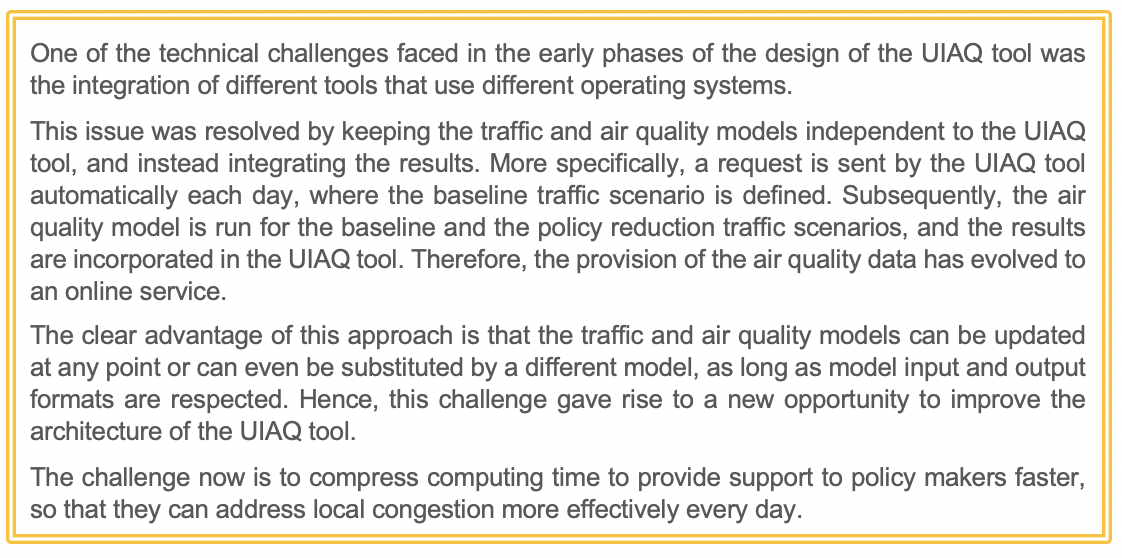Description of a technical challenge