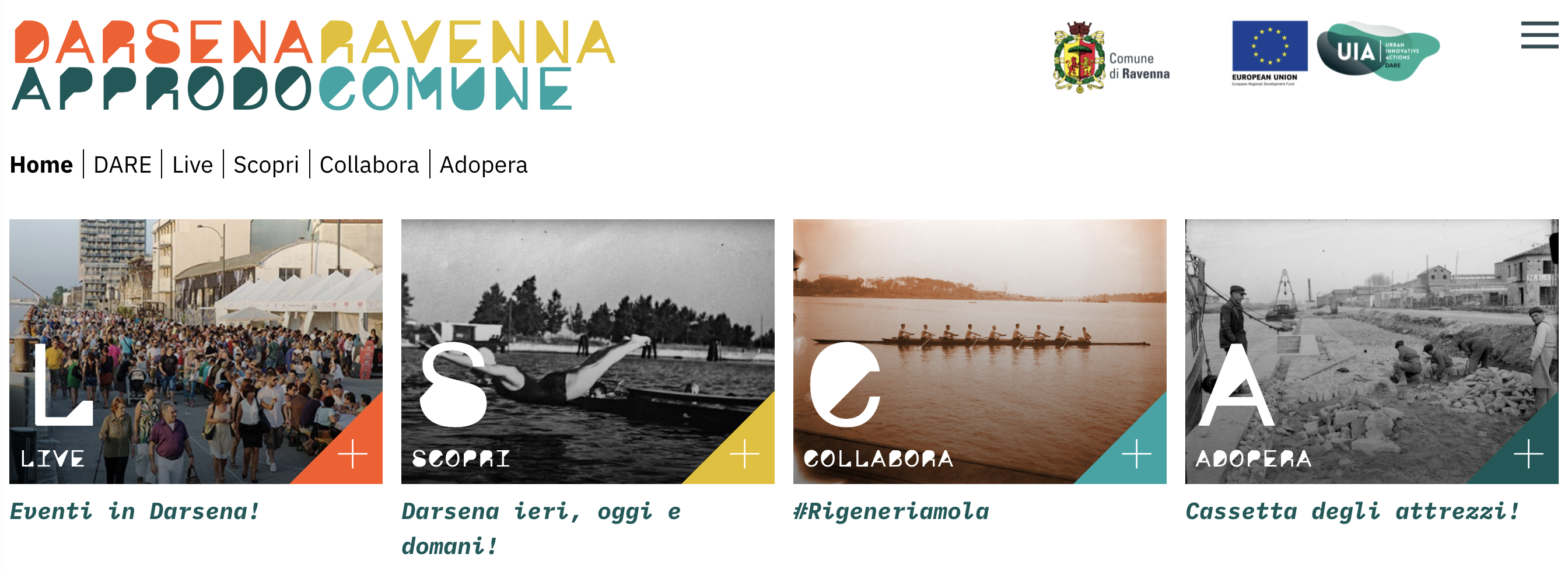 The digital platform Darsena Ravenna Approdo Comune