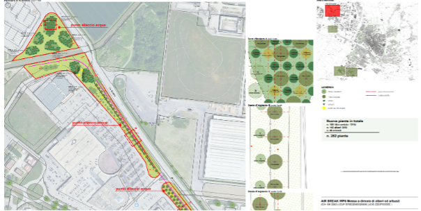 Figure 5 - Via Eridano Reforestation Final Design. Source: MUA