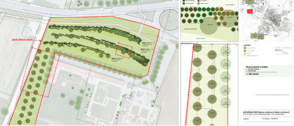 Figure 15 - Via Modena Reforestation Final Design. Source: MUA