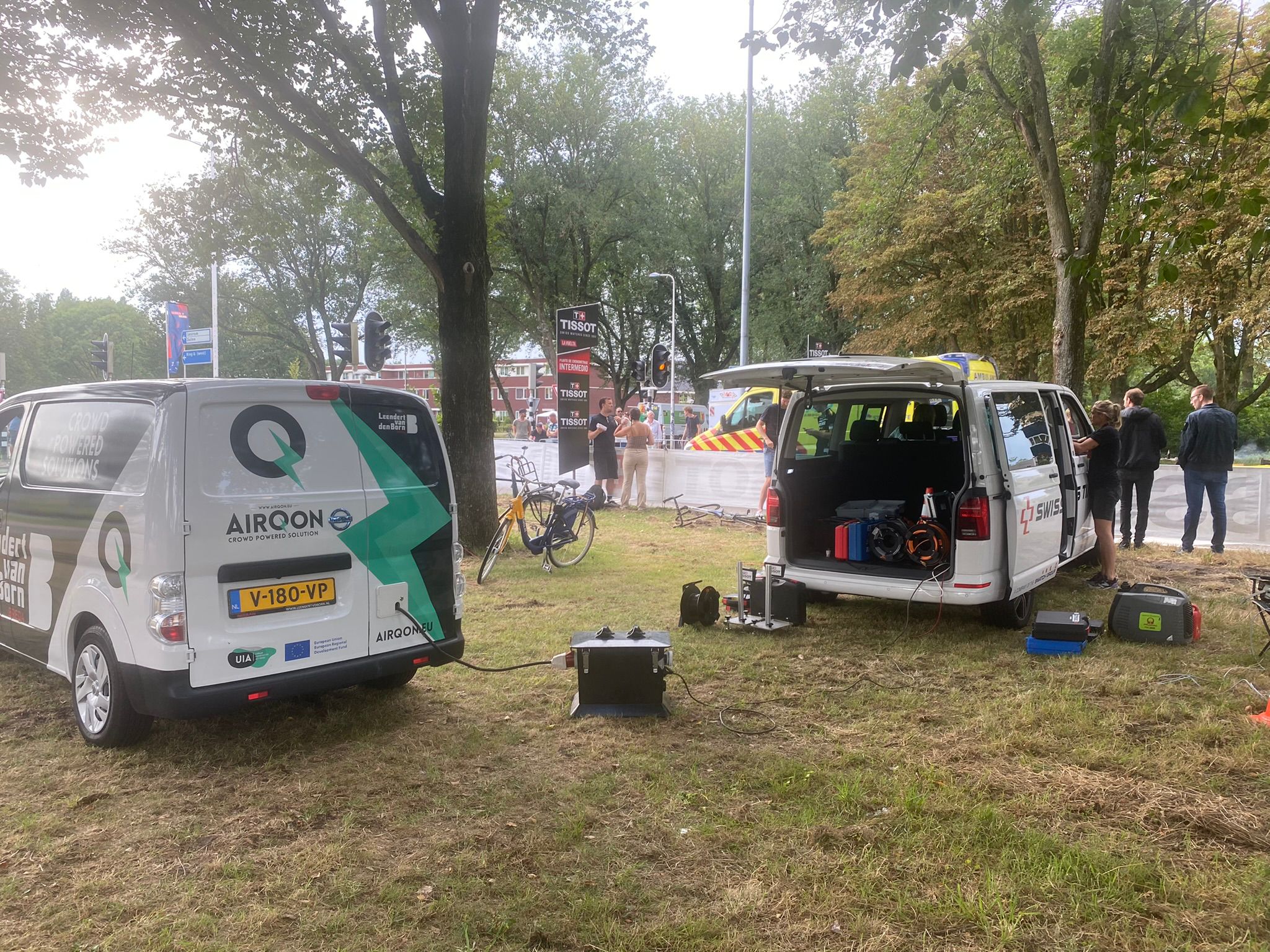 AirQon powering Stage 1 of La Vuelta (source: Stephan La Haye)