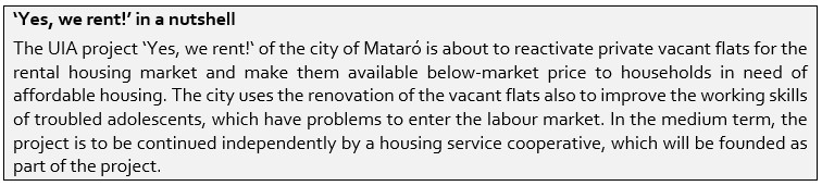 Yes, we rent in a nutshell