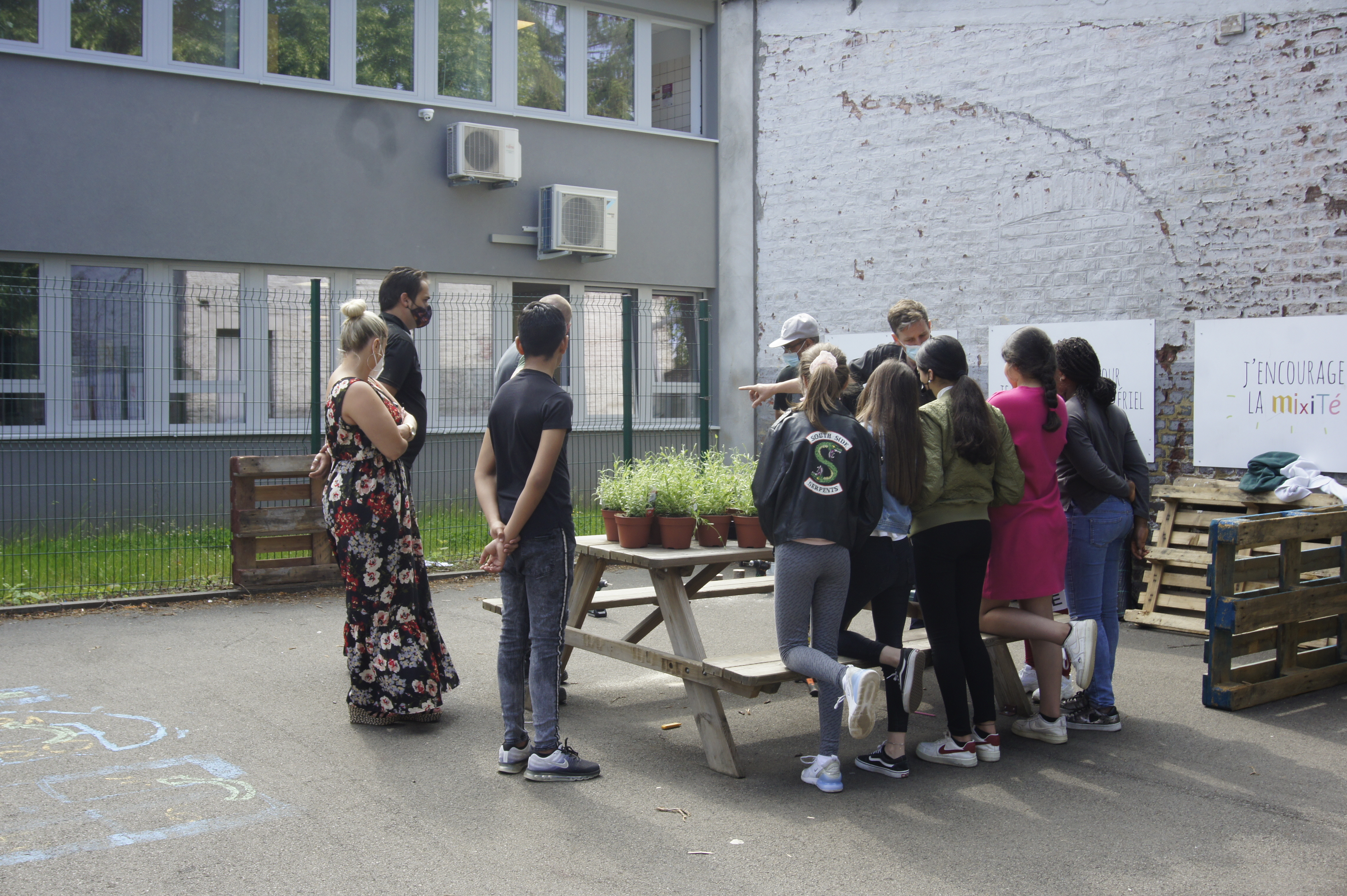 A workshop at a primary school
