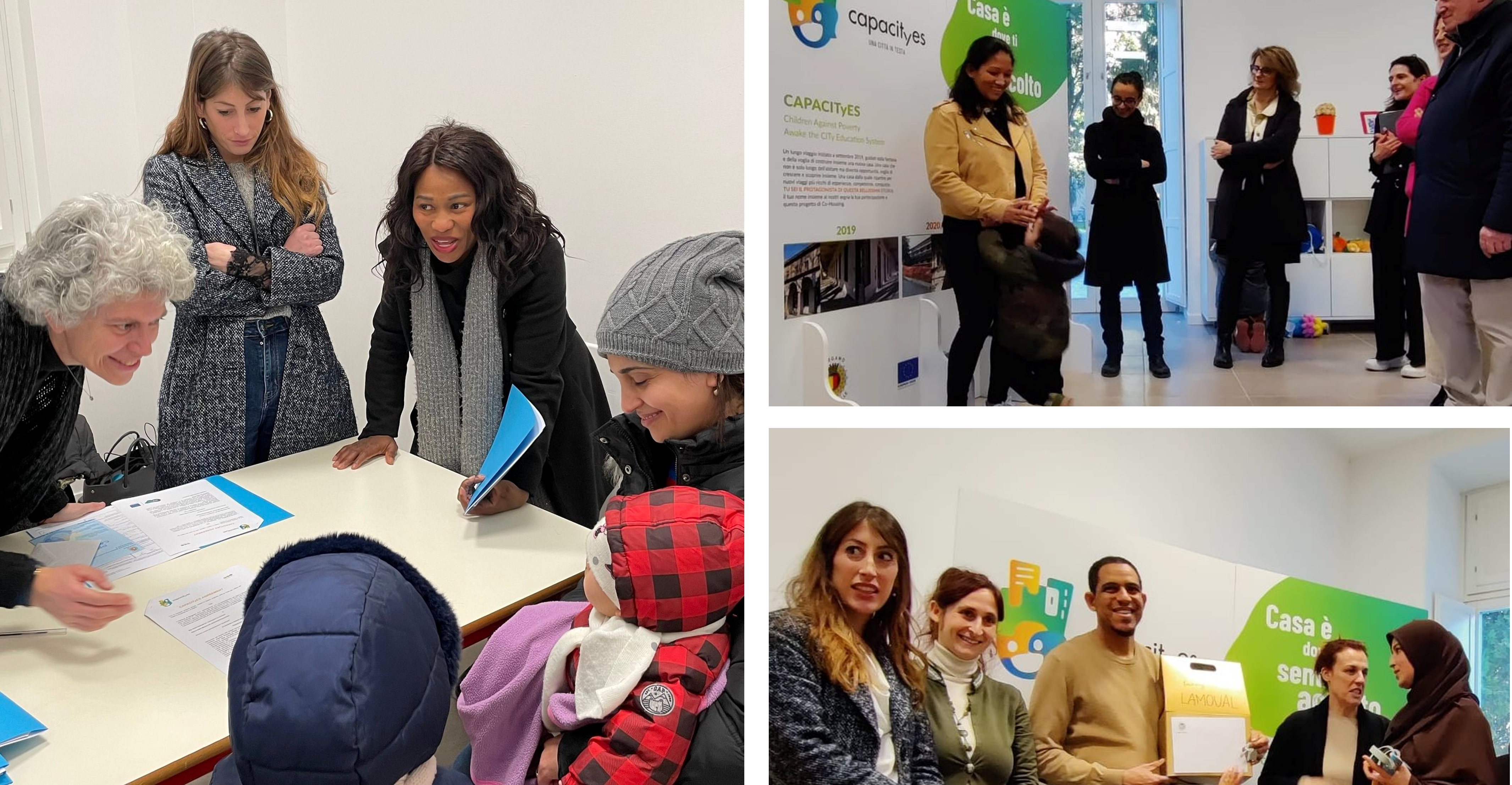 Families get the dwellings, Capacityes, Bergamo