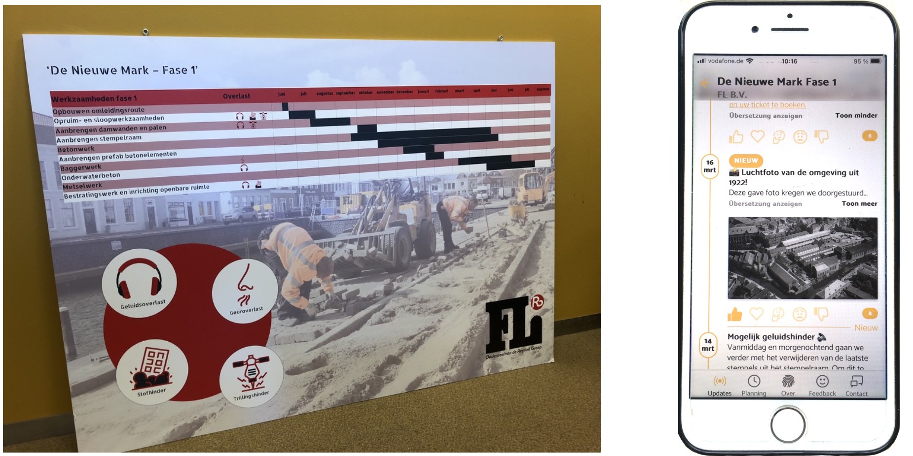 information poster and app