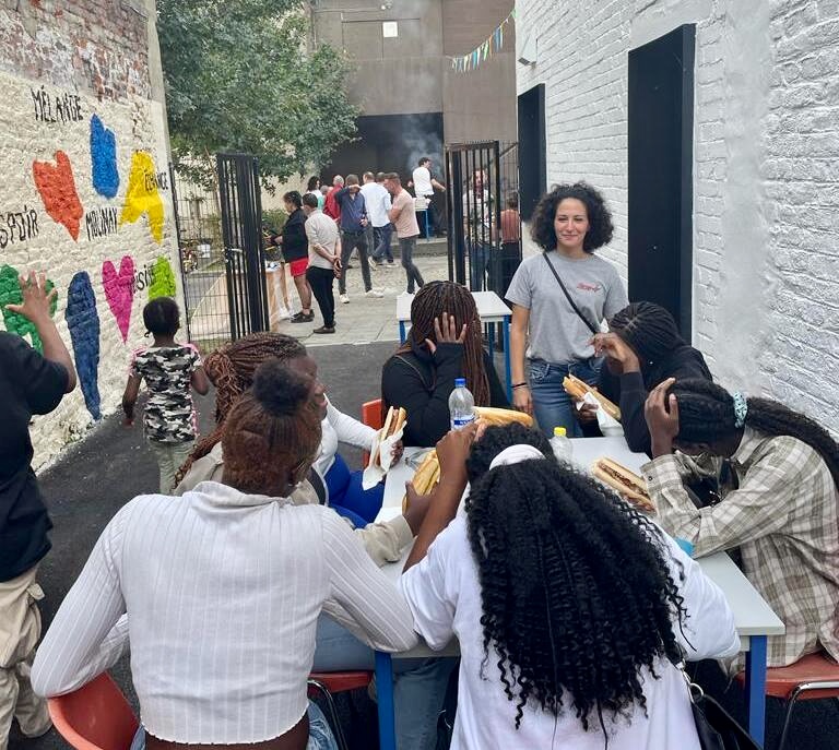 First party at the Maison du Peuple