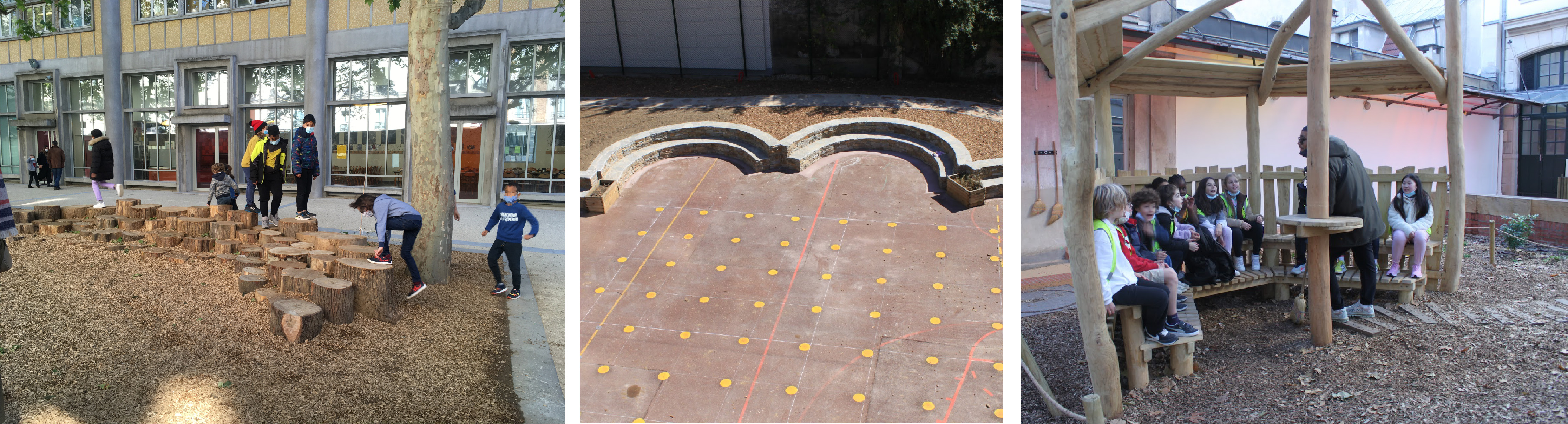 Places for outdoor learning in the OASIS Schoolyards