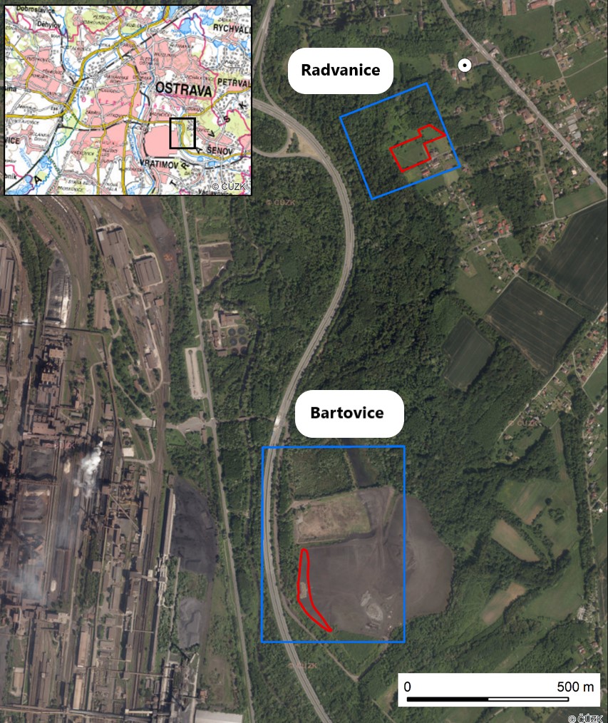 overview map of target areas