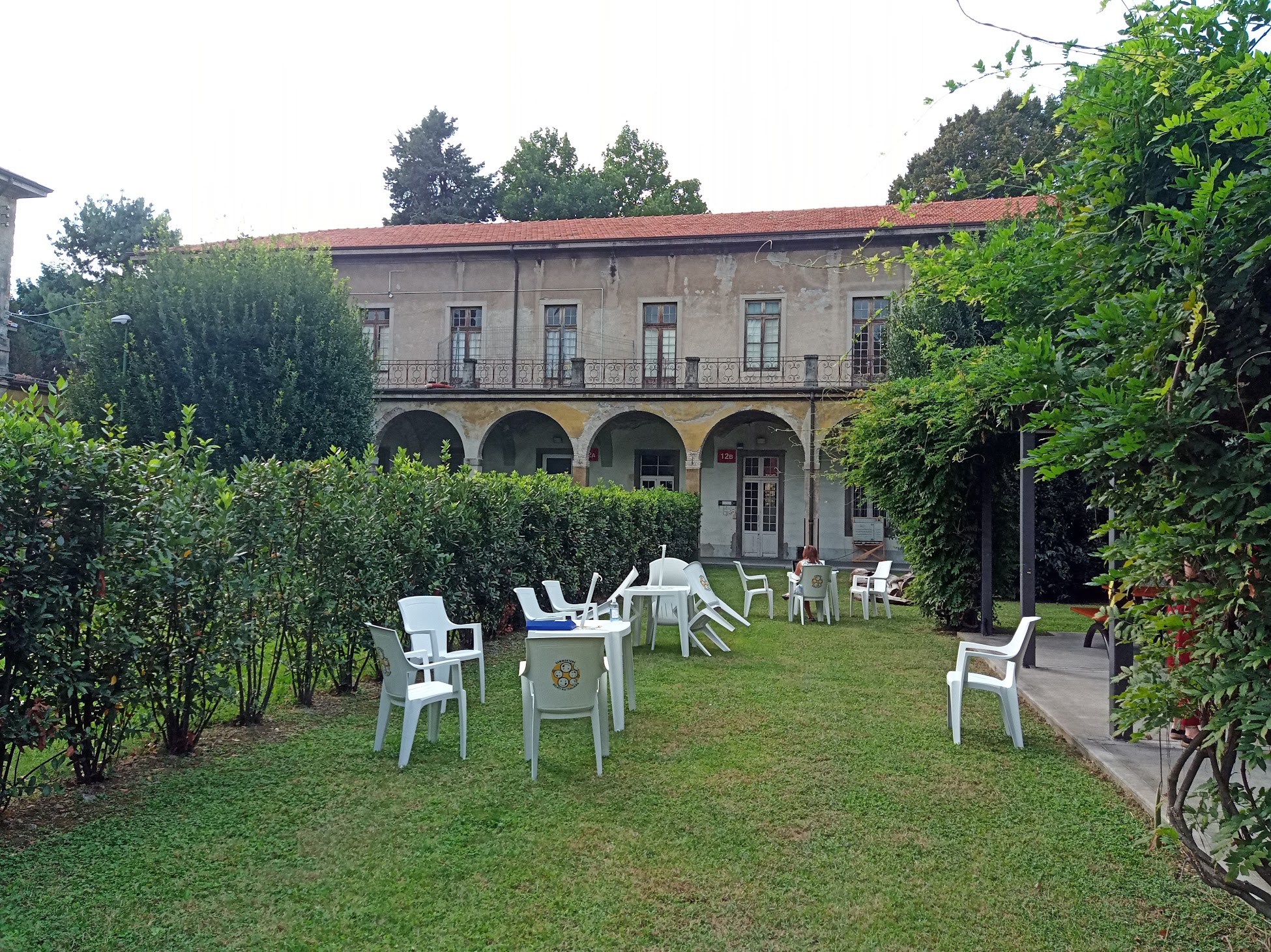 The hospital pavilion before being redeveloped.