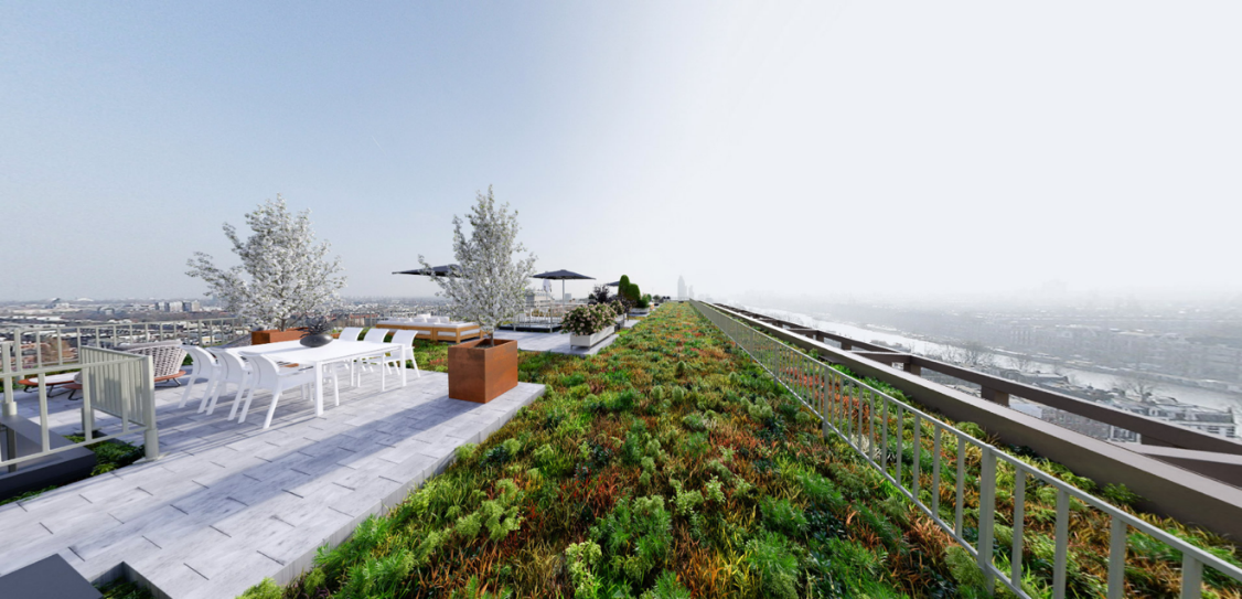 An artist impression of the FLOOR roof (Photo credits: the FLOOR project)