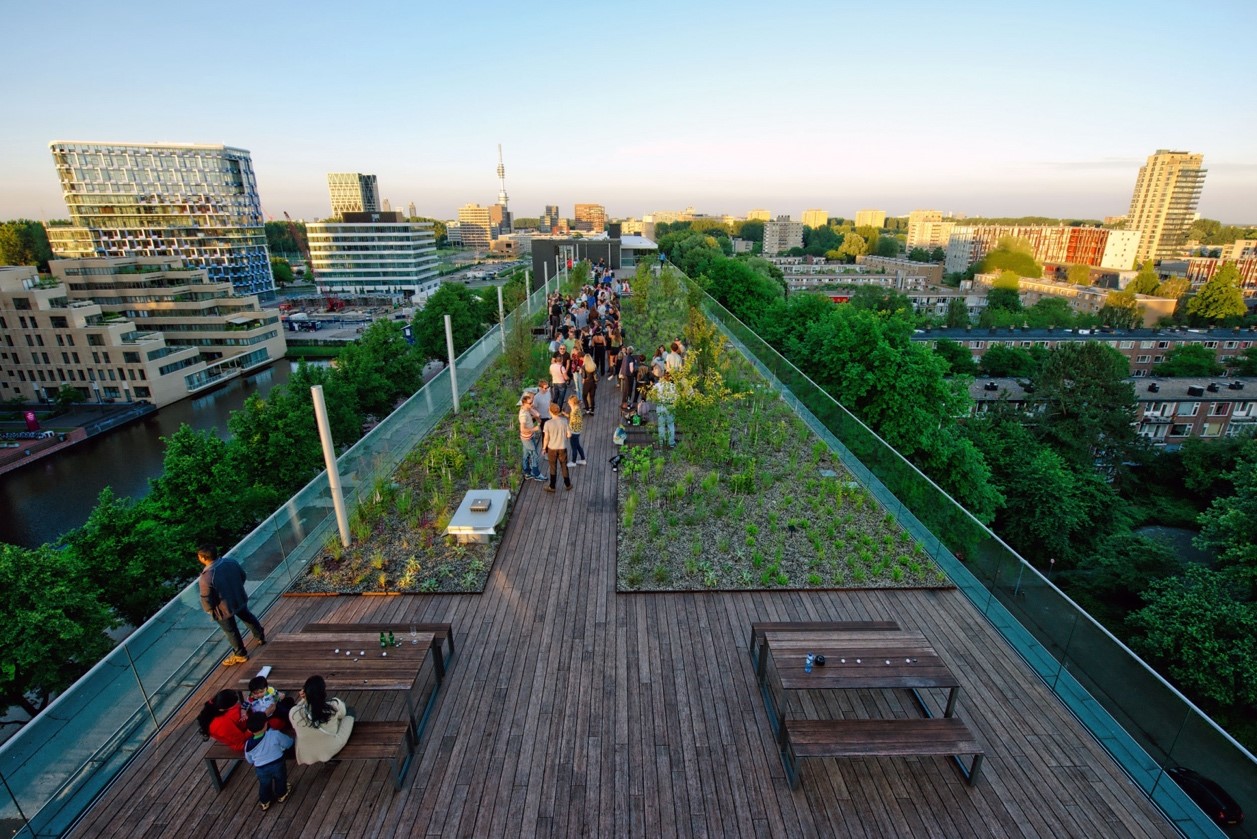 Another view of the De Boel Blue-Green Roof (photo credits: Vesteda)