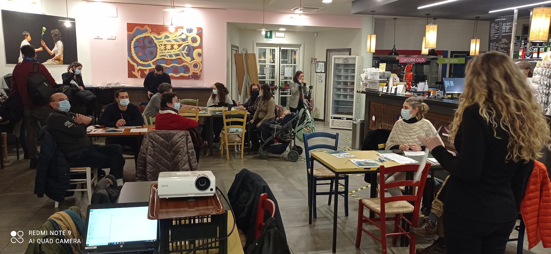 Participatory planning process, discussing with the neighbourhoods' stakeholders the proposed solutions (Borgo Palazzo I)