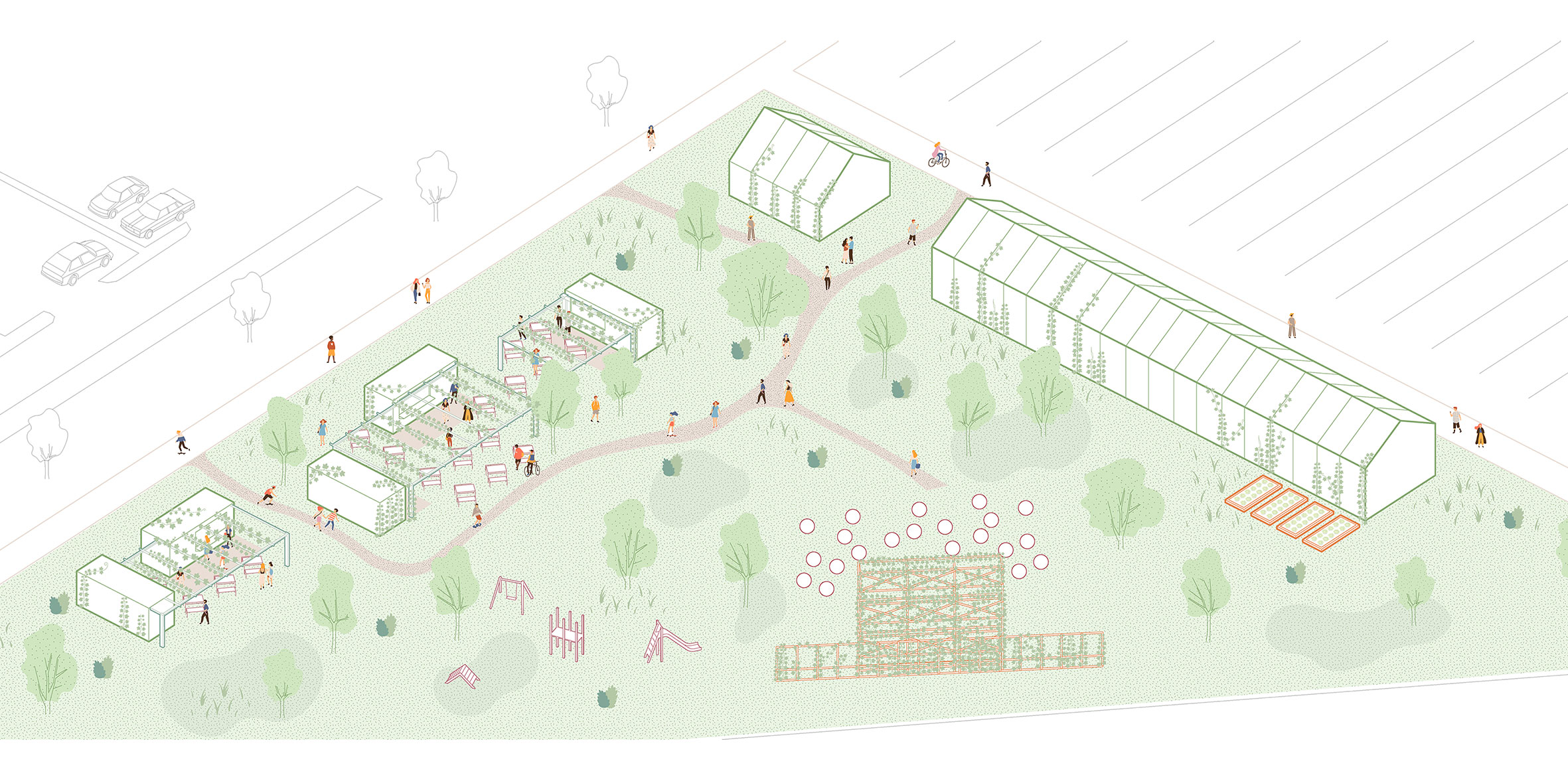 Recreational park, via delle Pleiadi