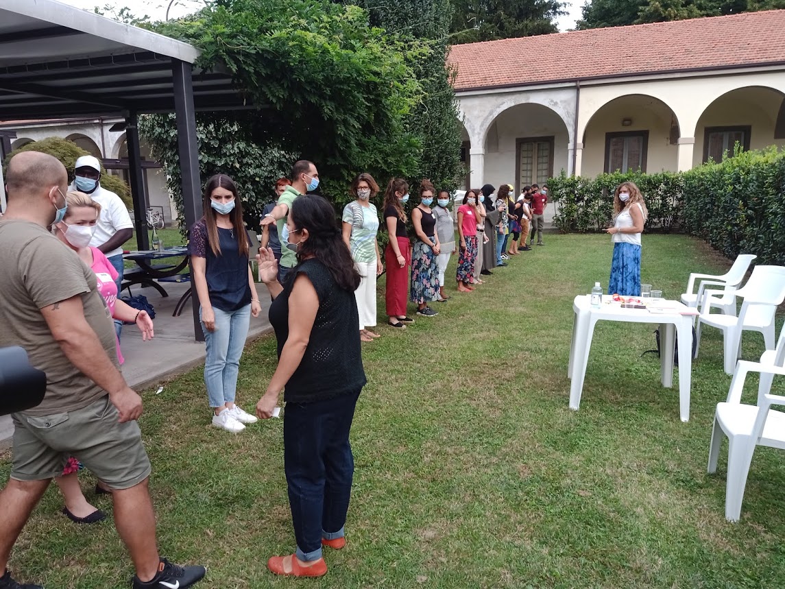 Meeting held in person with the target families in the summer outdoors in safe conditions.