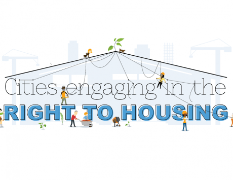 Cities engaging in the right to housing drawing