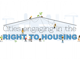 Cities engaging in the right to housing drawing