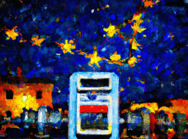 A painting of a smart meter