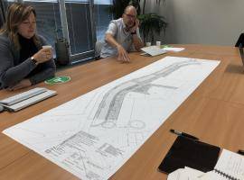 Showing a map of the GreenQuays design