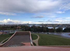 View of Ventspils from the top of the new Science Center