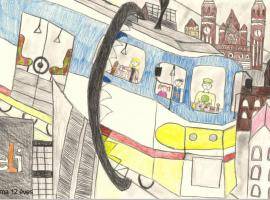 Future of commuting in Szeged seen by 12 years old Irma
