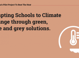 Adapting Schools to Climate Change through green, blue and grey solutions