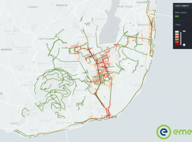 Desired paths without bike lane using bike-sharing system (BBS) - GIRA in October 2021 12th & 14th.