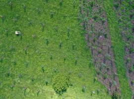 Radvanice target area from drone view