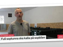 Head of IT and Digitalization at SSAM, Per Gunnarsson, on Swedish television broadcast telling about the new solution to be tested in Växjö.