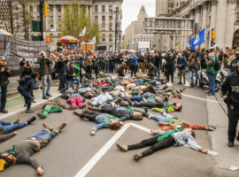 Extinction Rebellion protests. Source XR