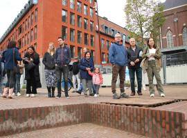 people watching the opening ceremony