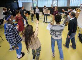 © Lionel Rault – Stage de la Toussaint, en présence du groupe de rappeuses UltraMoule et Tracy de Sá , séance de travail ouverte