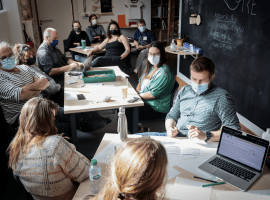 Participants in one of the workshops organised by Rudi