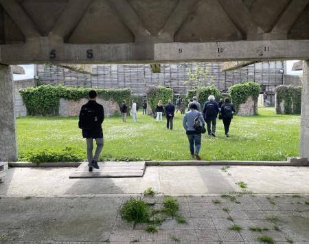 Site visit in Ravenna's Darsena area. Photo by Levente Polyak 