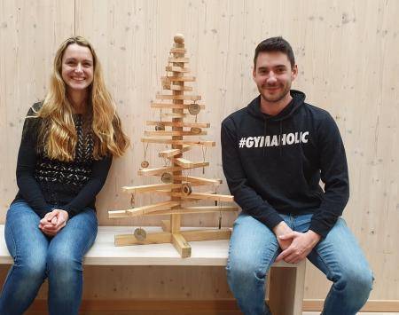 CHRISTMAS TREE MADE OUT OF WOOD OF INVASIVE TREES