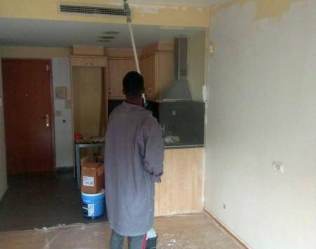 Adolescent renovating flat