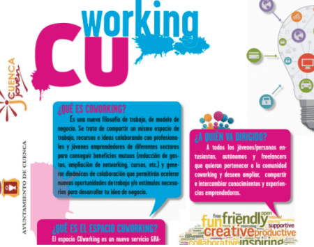 Co-working leaflet by the Municipality of Cuenca - Cuenca joven