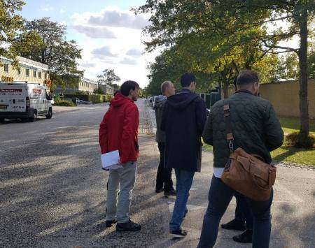 Inspection of the planned route at DTU Campus