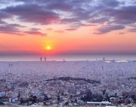 Sunset on Barcelona