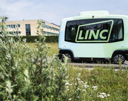 Selfdriving shuttle at DTU Campus