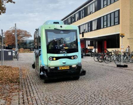 Selfdriving shuttle at DTU Campus