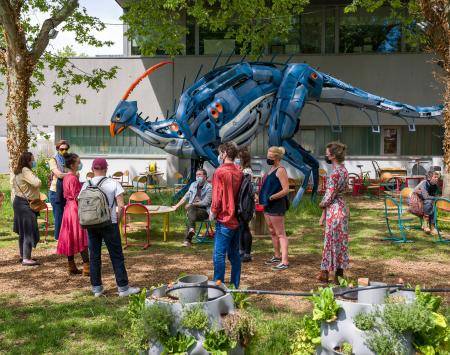 SYSTÈMES K event on the Home Silk Road site May 2021, photograph by Lionel Rault