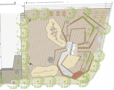 Design of the school yard - Mare Nostrum school 