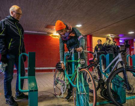 Safe bicycle racks introduced during Mobility Week
