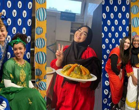 Women from North Tilburg engaged in the preparation of The Scene performance with Het Zuidelijk Toneel