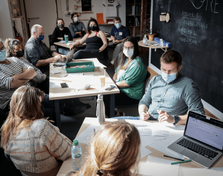 Participants in one of the workshops organised by Rudi