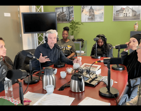 In the studio of Omroep Tilburg